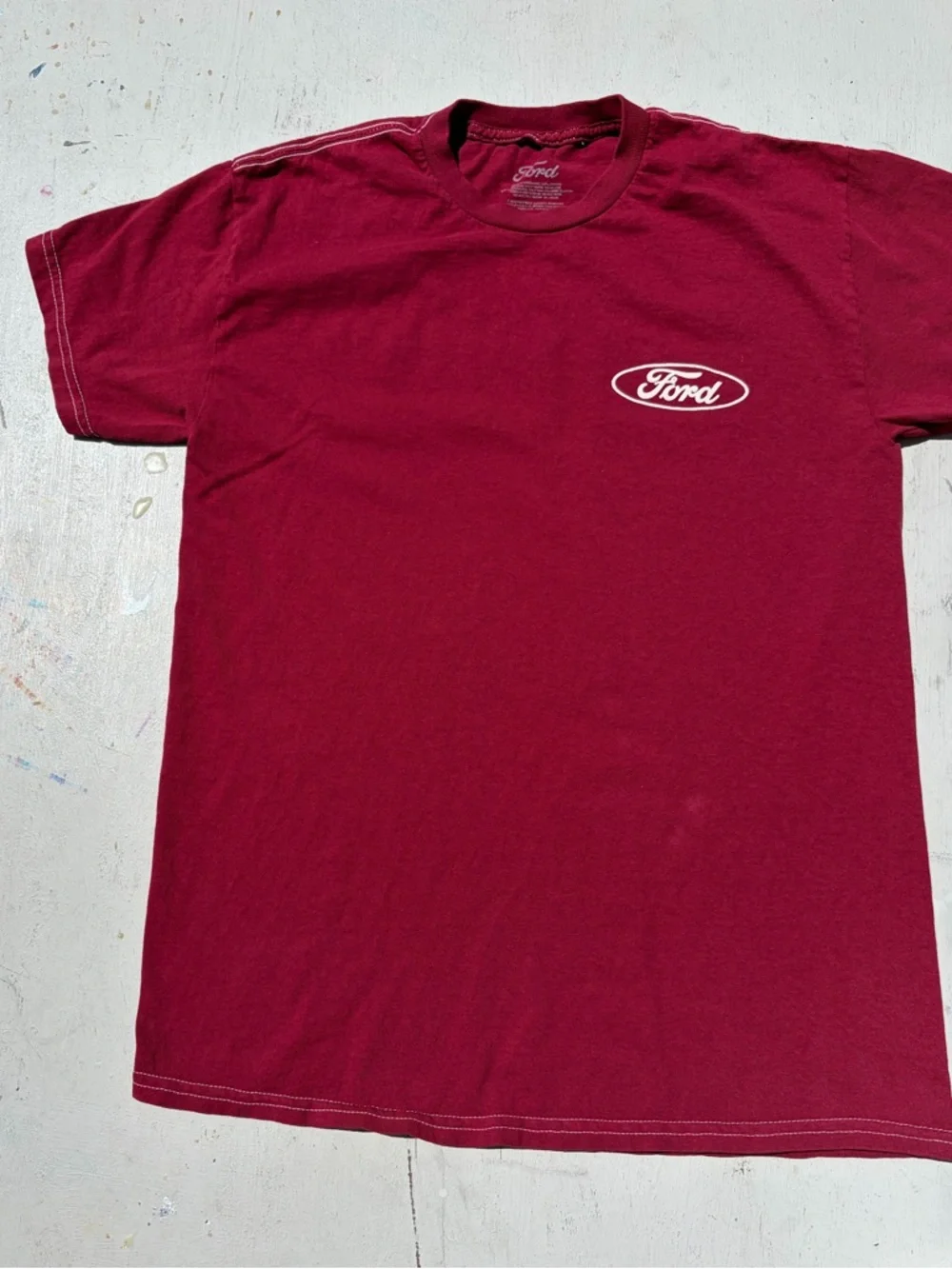 Men's Ford T-Shirt Red Mustang S Racing Cars Bullitt 1969 Muscle‎ American Speed